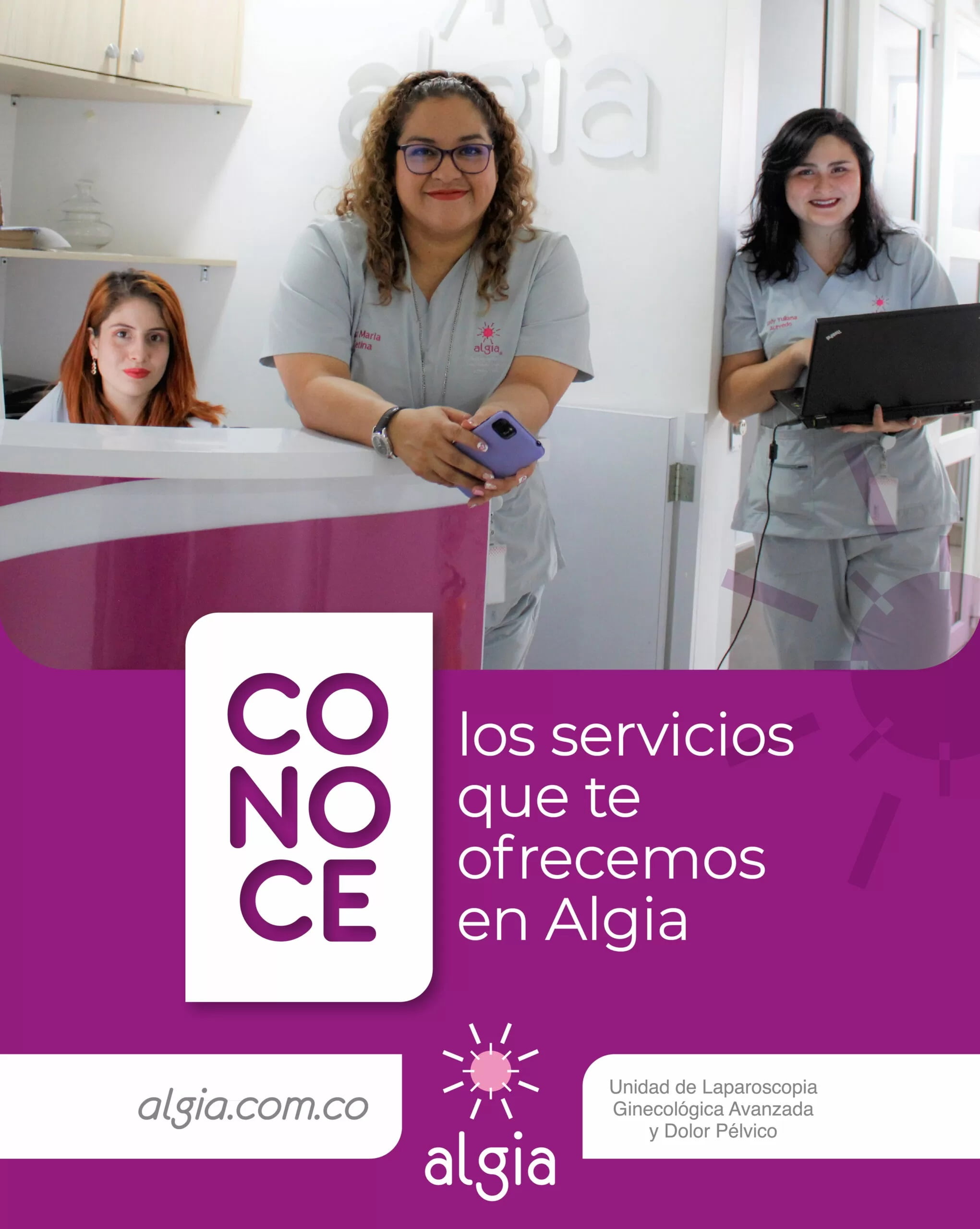 Conoce más sobre Algia y sus servicios